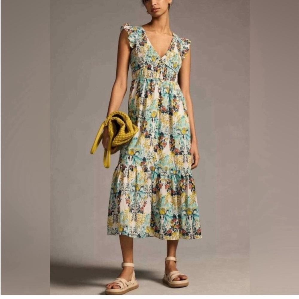 Anthropologie Peregrine Midi Dress